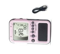 Quiet Practice Metronome Tuner Instrument Compatibility Foldable Stand Rechargeable For Piano Guitar Bass ABS With Foldable Stand