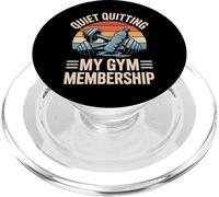 Quiet Quitting My Gym Membership Funny Gym Meme PopSockets PopGrip for MagSafe