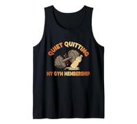 Quiet Quitting My Gym Membership Funny Gym Meme Tank Top