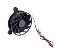 Quiet Refrigerator Fan For Home Appliances, Improves Air Circulation And Cooling Efficiency In Fridge And Freezer Compartments, Easy Install Green Or Black 12.5 Cm(B)