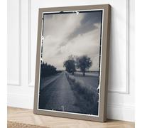Quiet Road to Horizon Canvas Wall Art Print 24x16 Inch (61 x 41 cm)
