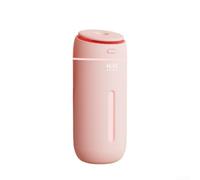 Quiet Running Air Purifier Humidifier with LED Night Light for Bedroom Home Office Water Replenishing Functionality (pink)