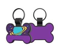 Quiet Silicone Pet Label for Dogs and Cats Double Sided Customizable Waterproof and Fade Proof Any Season Wear Bone Shape Dog Label