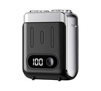 Quiet Small Electric Shaver for Men Digital Display Small Electric Beard Trimmer for Business Trips and Vacation