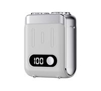 Quiet Small Electric Shaver for Men Digital Display Small Electric Beard Trimmer for Business Trips and Vacation