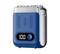 Quiet Small Electric Shaver for Men Digital Display Small Electric Beard Trimmer for Business Trips and Vacation