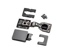 Quiet Soft Close Concealed Hinge with Cold Rolled, Straight Bend | Cold Rolled Steel Hydraulic Damper Buffer Quiet Soft Close for Kitchen Furniture Hardware Easy Installation