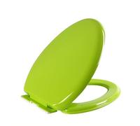 Quiet Soft Close Toilet Seat, Multi-Colored Thickened PP Plastic Cover, Adjustable V-Shape Design for Comfort, and Stylish Bathroom Upgrade (Green)