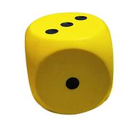 Quiet Soft Dice Kids Educational Toys Early Math Skills for Boys and Girls sponge Yellow L 1 Pc