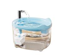 Quiet Stream Puss Water Spring with Triplicate Sieving Structure 50.72OZ Cistern Removable Divisions Automatic Power Away Bedlight Measure Large Capacity Pet Water Spring