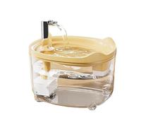 Quiet Stream Puss Water Spring with Triplicate Sieving Structure 50.72OZ Cistern Removable Divisions Automatic Power Away Bedlight Measure Large Capacity Pet Water Spring