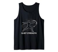 Quiet Strength Yoga Pose Graphic Tank Top