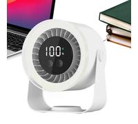 Quiet table fan - compact air circulator, portable USB fan, long battery life, infinitely adjustable, easy to carry, room comfort for the office