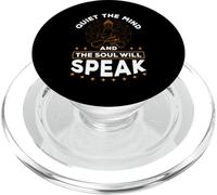Quiet The Mind And The Soul Will Speak Meditating Spiritual PopSockets PopGrip for MagSafe