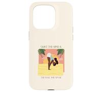 Quiet The Mind & The Soul Will Speak (Yoga Graphic) Case for iPhone 15 Pro