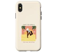 Quiet The Mind & The Soul Will Speak (Yoga Graphic) Case for iPhone X/XS