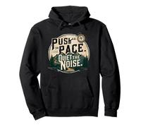 Quiet the Noise IS Outdoor Hiking Motivation Pullover Hoodie