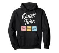 Quiet Time Read Pray Listen Christian Devotional Pullover Hoodie