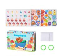 Quiet Toy Book - Cartoon Cool Sticker Books,Educational Math Learning Game, Travel Interactive Game, Hands-On Skills Activities For Kids Ages 3+