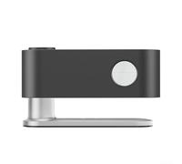 Quiet USB Aroma Diffuser Humidifier with Realistic Flame Simulation for Room Use, Continuous Essential Oil Release and Warm Ambient Night Lighting (Black)