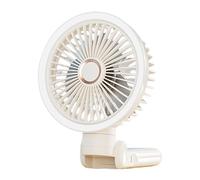 Quiet USB Rechargeable Clip On Fan Energy Efficient Foldable Desk Fan With LED Night Light 3 Speeds For Office Bed Use Cordless Portable