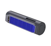 Quiet USB Tower Fan Rechargeable 3000mAh, 3-in1 Portable Cooling Fan with Phone Stand & Vertical Stand, Small Tower-Fan for Bedroom Office Travel, size 9x9x31.5cm