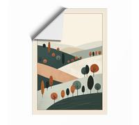 Quiet Valley Settlement Cottagecore Unframed Wall Art Print A4 (29.7×21cm), Wall Decor for Living Room, Bedroom, Office & Home, Art Gift