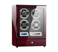 Quiet Watch Winder,Automatic Watch Winder Watch Storage Box LCD Touch Screen Piano Paint Exterior Quiet Motor LED Illumination