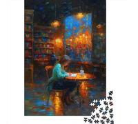 Quiet Words - Writing Moments in Expressive Impressionism 1000 Piece Jigsaw Puzzle for Adults, 38x26cm/1000pcs, New Year Indoor Activity, Screen-Free Leisure And A Fresh Start