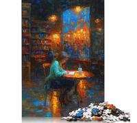 Quiet Words - Writing Moments in Expressive Impressionism Puzzles 1000 Pieces for Teenagers Gifts Wooden Puzzle Adult Jigsaw Puzzle Jigsaw Puzzles for Adults 1000pcs (75x50cm)