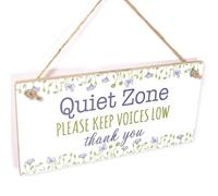 Quiet Zone Keep Voices Low Sign
