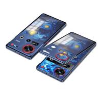 QUIETIP Case Compatible with Nubia Z70 Ultra & Z70S Ultra with Screen Protector,Metal Frame + PC Frosted Surface Back Cover with Shockproof Camera Protection,Blue