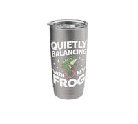 Quietly Balancing with My Frog Stainless Steel Insulated Tumbler