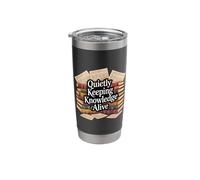 Quietly Keeping Knowledge Alive Librarian Stainless Steel Insulated Tumbler