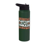 Quietly Plotting My Next Tomato Harvest Stainless Steel Insulated Water Bottle
