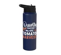 Quietly Plotting My Next Tomato Harvest Stainless Steel Insulated Water Bottle