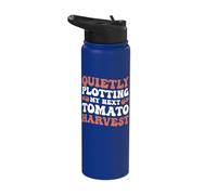 Quietly Plotting My Next Tomato Harvest Stainless Steel Insulated Water Bottle
