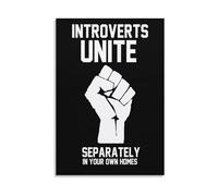 Quietly Together Art Print - Introverts Unite Separately in Your Own Space, Photographic Decor for Bedroom, Study, Personal Retreat (Unframed,12x18inch(30x45cm))