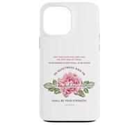 Quietness & Confidence - Floral Christian Bible Verse Case for iPhone 13 Pro Max