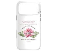 Quietness & Confidence - Floral Christian Bible Verse Case for iPhone 17 Pro Max