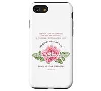 Quietness & Confidence - Floral Christian Bible Verse Case for iPhone SE (2020) / 7/8