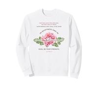 Quietness & Confidence - Floral Christian Bible Verse Sweatshirt