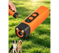 QuietPaws Handheld Gentle Anti-Bark Device Rechargeable，Orange | Quietpaws Gentle Anti-Bark. Humane Handheld Dog Training Unit with LED Light, USB-C Charging, Portable Design