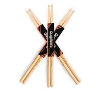 QuigBeats Drum Sticks, Premium Hickory 7A Drumsticks, Pitch Matched Drumsticks for Adults & Kids 3 Pair - A