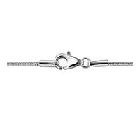 Quiges 925 Sterling Silver Snake Bracelet 1mm Elegant 16 cm
