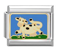 Quiges - 9mm Italian Style Charm Link Module Stainless Steel for Italian Style Bracelets