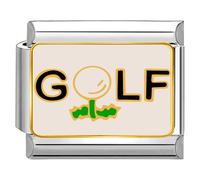 Quiges - 9mm Italian Style Charm Link Module Stainless Steel for Italian Style Bracelets