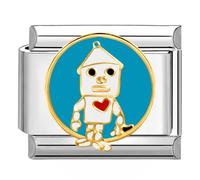 Quiges - 9mm Italian Style Charm Link Module Stainless Steel Love for Italian Style Bracelets