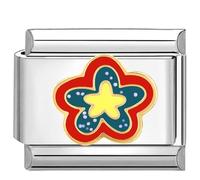 Quiges - 9mm Italian Style Charm Link Module Stainless Steel Starfish for Italian Style Bracelets