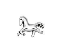 Quiges Floating Living Memory Charm Silver Plated Horse Stallion for Personalised Memory Lockets